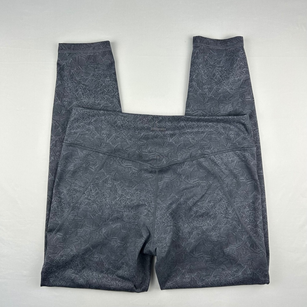 Patagonia Centered Tights Gray Geometric Print Leggings Women's Large - Picture 6 of 12